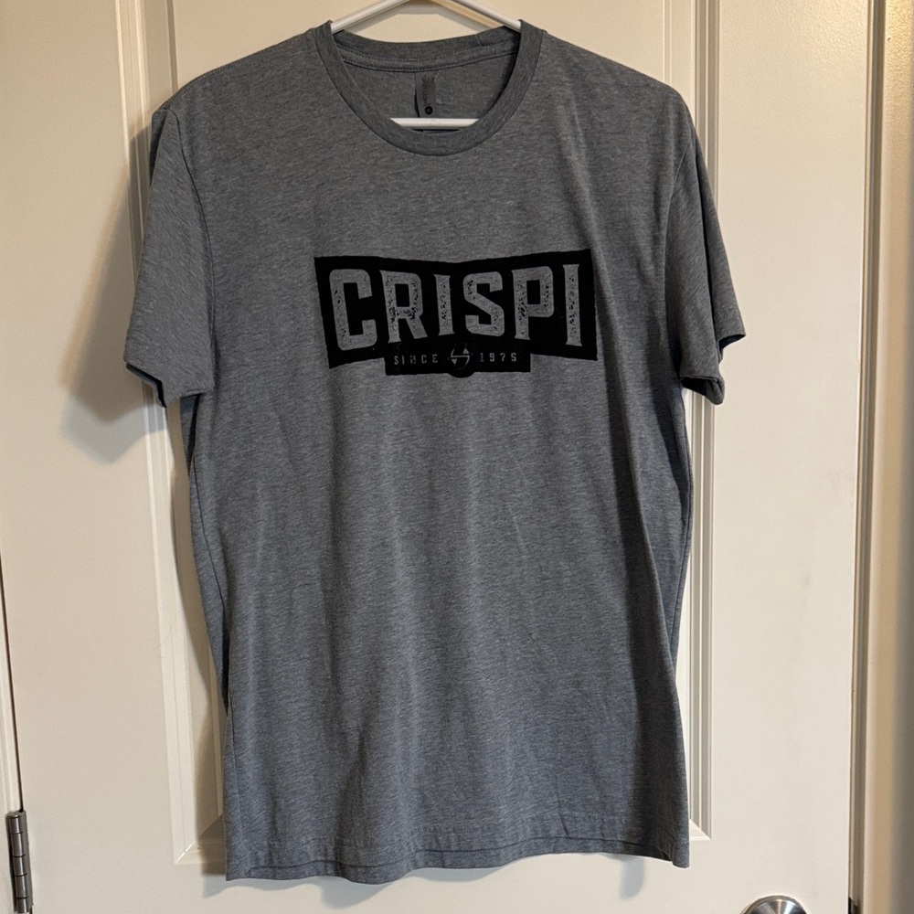 Crispi Short-Sleeve Crew Neck T-Shirt in Heather Gray